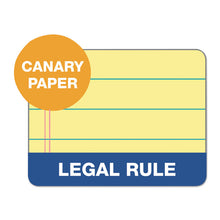 Load image into Gallery viewer, "The Legal Pad" Glue Top Pads, Wide/Legal Rule, (50) Canary Yellow 8.5 x 11 Sheets, 12/Pack