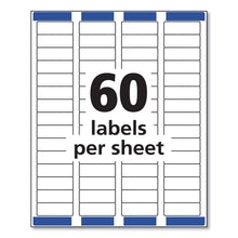 Load image into Gallery viewer, Easy Peel White Address Labels w/ Sure Feed Technology, Laser Printers, 0.66 x 1.75, White, 60/Sheet, 25 Sheets/Pack