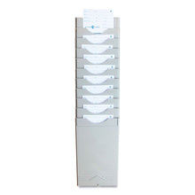 Load image into Gallery viewer, Time Card Rack, 10 Pockets, Plastic, Light Gray