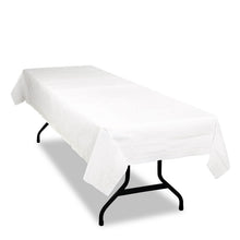 Load image into Gallery viewer, Table Set Poly Tissue Table Cover, 54" x 108", White, 6/Pack
