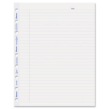 Load image into Gallery viewer, Ruled Paper Refill Sheets for all MiracleBind Notebooks and Planners, 9.25 x 7.25, White/Blue Sheets, Undated, 50/Pack

