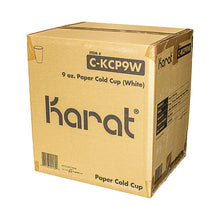 Load image into Gallery viewer, Double Poly Paper Cold Cups, 9 oz, White, 1,000/Carton

