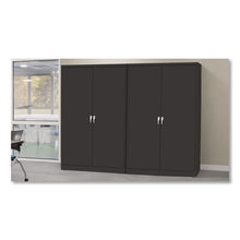 Load image into Gallery viewer, Jumbo Combination Steel Storage Cabinet, 48w x 24d x 78h, Black
