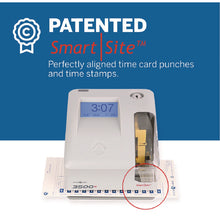 Load image into Gallery viewer, 3500 Smart Site Punch Card Time Clock System, DC Powered Operation, Light Gray
