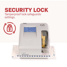 Load image into Gallery viewer, 3500 Smart Site Punch Card Time Clock System, DC Powered Operation, Light Gray
