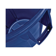 Load image into Gallery viewer, Vented Round Brute Container, 32 gal, Plastic, Blue
