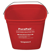 Load image into Gallery viewer, PuraPail Sanitizing Bucket, 6 qt, Polyethylene, Red
