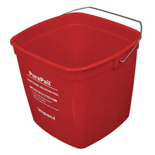 Load image into Gallery viewer, PuraPail Sanitizing Bucket, 6 qt, Polyethylene, Red
