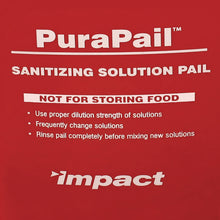 Load image into Gallery viewer, PuraPail Sanitizing Bucket, 6 qt, Polyethylene, Red
