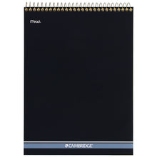 Load image into Gallery viewer, Stiff-Back Wire Bound Notepad, Canary/Blue Cover, Wide/Legal Rule, (70) Canary Yellow 8.5 x 11 Sheets
