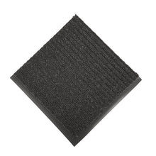 Load image into Gallery viewer, Needle-Rib Wiper/Scraper Mat, Rectangular, Charcoal Gray Ribbed Surface, 36" x 10 ft
