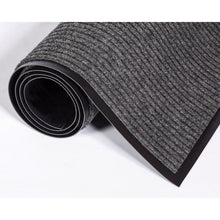 Load image into Gallery viewer, Needle-Rib Wiper/Scraper Mat, Rectangular, Gray Ribbed Surface, 36" x 10 ft
