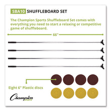 Load image into Gallery viewer, Shuffleboard Set, 4 Cues, 8 Pucks
