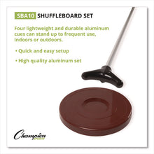 Load image into Gallery viewer, Shuffleboard Set, 4 Cues, 8 Pucks
