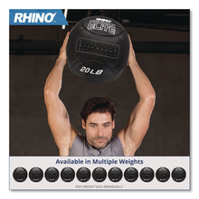 Load image into Gallery viewer, Rhino Promax Elite Medicine Ball, 25 lb, Black
