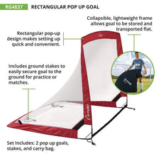 Load image into Gallery viewer, Rectangular Pop-Up Goal, 48"  x 37"
