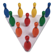 Load image into Gallery viewer, Plastic Bowling Pin Set, Assorted Colors, 10/Set
