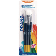 Load image into Gallery viewer, Hobby Four-Brush Set, Assorted, Synthetic, Flat; Round, 4/pack
