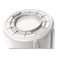 Load image into Gallery viewer, Vented Round Brute Container, 10 gal, Plastic, White

