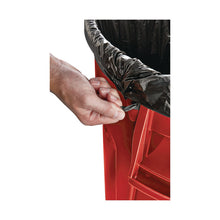 Load image into Gallery viewer, Vented Round Brute Container, 32 gal, Plastic, Red
