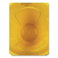 Load image into Gallery viewer, Vented Round Brute Container, 10 gal, Plastic, Yellow
