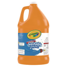 Load image into Gallery viewer, Washable Paint, Orange, 1 gal Bottle

