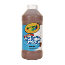Load image into Gallery viewer, Washable Paint, Brown, 16 oz Bottle
