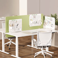 Load image into Gallery viewer, Pegboard Organizer, Three Compartments, 20.58 x 1 x 17, White, Steel
