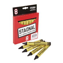 Load image into Gallery viewer, Staonal Marking Crayons, 0.56" x 5", Black, 8/Box
