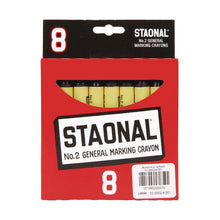 Load image into Gallery viewer, Staonal Marking Crayons, 0.56" x 5", Black, 8/Box

