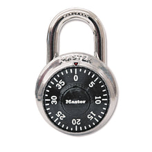 Load image into Gallery viewer, Combination Lock, Stainless Steel, 1.87" Wide, Silver/Black, 2/Pack

