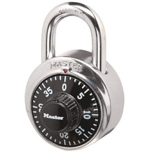 Load image into Gallery viewer, Combination Lock, Stainless Steel, 1.87" Wide, Silver/Black, 2/Pack
