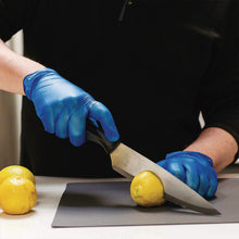 Load image into Gallery viewer, Industrial Vinyl Gloves, Powder-Free, Medium, 3 mil Thick, 9.5" Long, Blue, 100/Box, 10 Boxes/Carton
