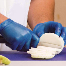 Load image into Gallery viewer, Industrial Vinyl Gloves, Powder-Free, Medium, 3 mil Thick, 9.5" Long, Blue, 100/Box, 10 Boxes/Carton
