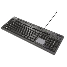 Load image into Gallery viewer, CyberTouch Desktop Keyboard with Touchpad, Black
