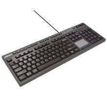 Load image into Gallery viewer, CyberTouch Desktop Keyboard with Touchpad, Black
