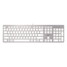 Load image into Gallery viewer, AKB-730UW Keyboard, Silver/White
