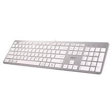 Load image into Gallery viewer, AKB-730UW Keyboard, Silver/White
