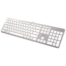 Load image into Gallery viewer, AKB-730UW Keyboard, Silver/White
