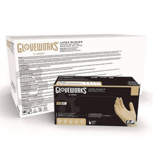 Load image into Gallery viewer, Extra Thick Latex Disposable Gloves, Powder-Free, X-Large, 6 mil Thick, 9.5" Long, Ivory, 100/Box, 10 Boxes/Carton
