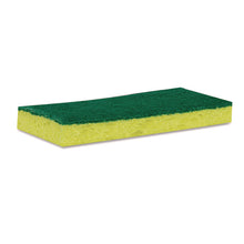 Load image into Gallery viewer, Medium-Duty Scrubbing Sponge 74, 3.6 x 6.1, 0.7" Thick, Yellow/Green, 10/Pack
