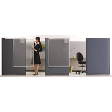 Load image into Gallery viewer, Workstation Privacy Screen, 36w x 48d, Translucent Clear/Silver
