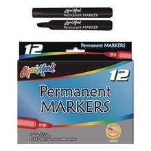 Load image into Gallery viewer, Permanent Marker, Chisel Tip, Black, Dozen
