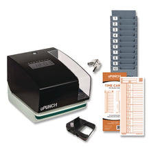Load image into Gallery viewer, Digital Time Clock and Date Stamp Bundle, Digital Display, Black
