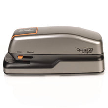 Load image into Gallery viewer, Optima Grip Electric Stapler, 20-Sheet Capacity, Black/Silver
