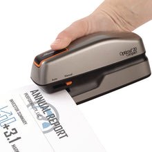 Load image into Gallery viewer, Optima Grip Electric Stapler, 20-Sheet Capacity, Black/Silver
