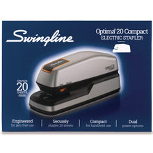 Load image into Gallery viewer, Optima Grip Electric Stapler, 20-Sheet Capacity, Black/Silver
