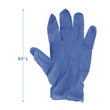 Load image into Gallery viewer, 380 Series Disposable General-Purpose Nitrile Gloves, Powder-Free, X-Large, 4 mil Thick, 9.5" Long, Blue, 100/Box
