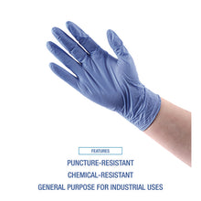 Load image into Gallery viewer, 380 Series Disposable General-Purpose Nitrile Gloves, Powder-Free, X-Large, 4 mil Thick, 9.5" Long, Blue, 100/Box
