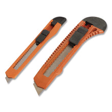 Load image into Gallery viewer, Snap-Off Utility Knife Set, 9 mm Knife, 18 mm Knife, Orange/Black

